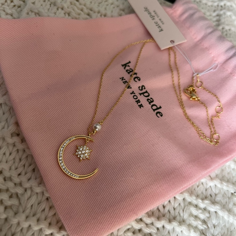 kate spade stargaze moon and star necklace 💫